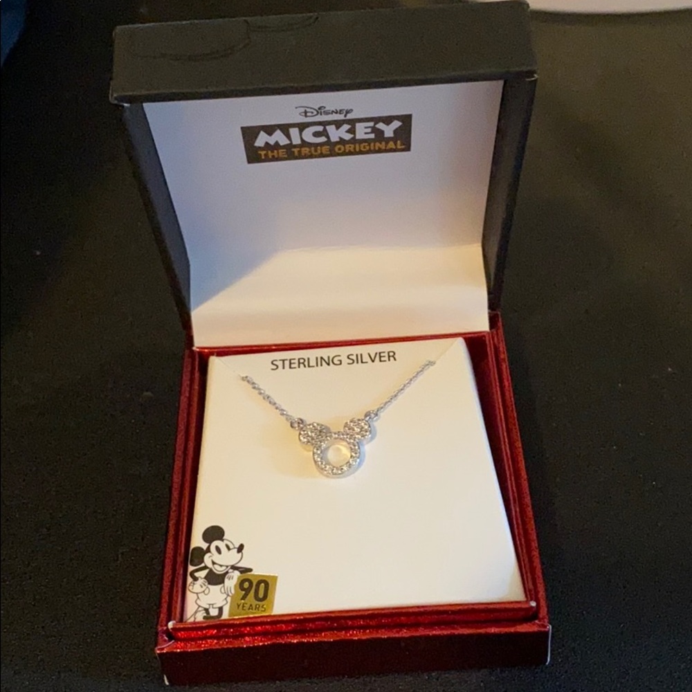 Mickey Mouse sterling silver necklace